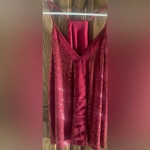 NWOT -Burgundy Sequence Cami Tank Sz M
